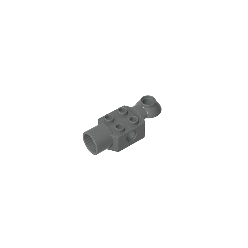 Gobricks 10PCS 47452 기술 벽돌 특수 2x2 부품 핀 구멍 부품 회전 조인트 볼 절반 수평 상단 MOC 블록
