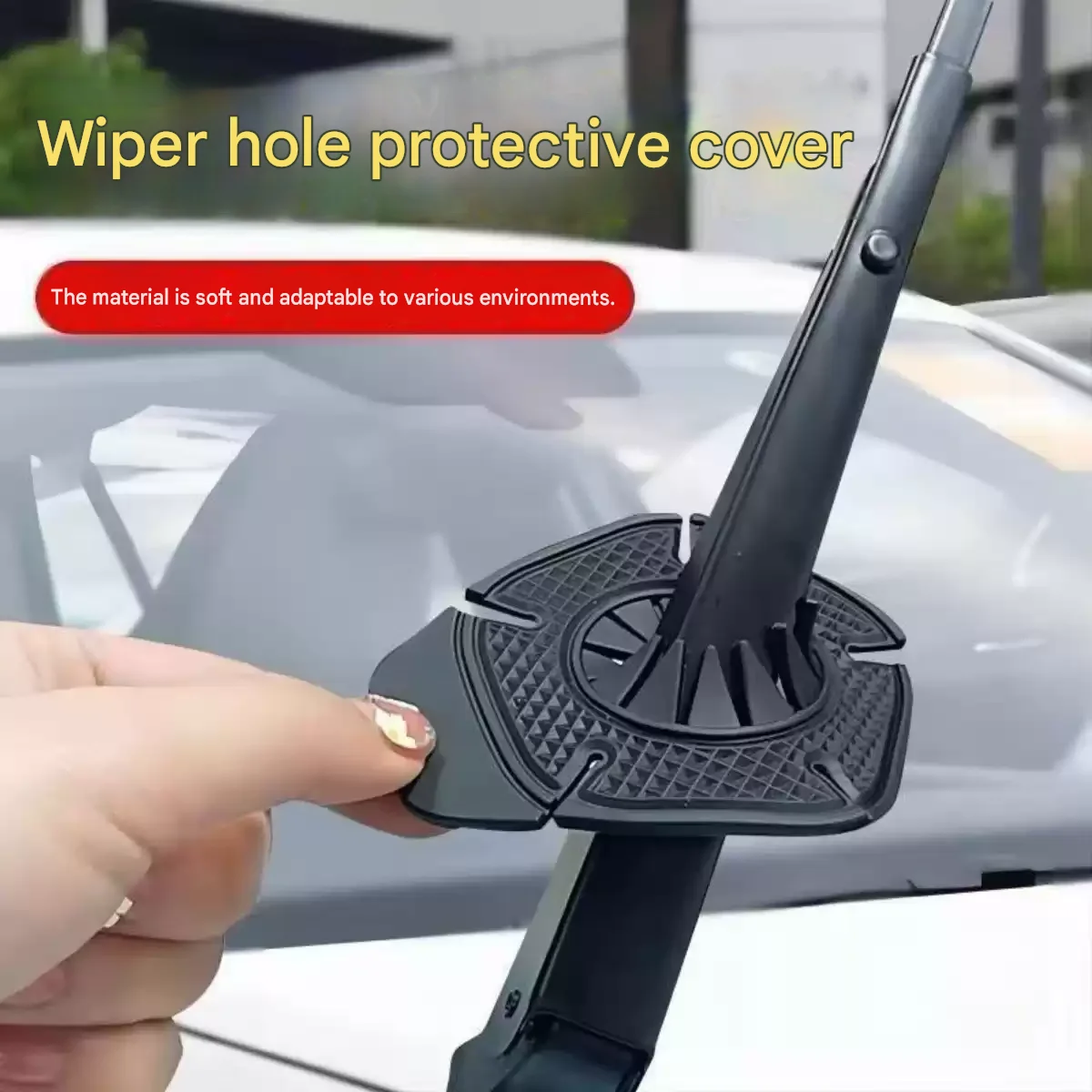 Car Windshield Wiper Hole Protective Cover Wiper Dustproof Bottom Sleeve Leaves Debris Prevention