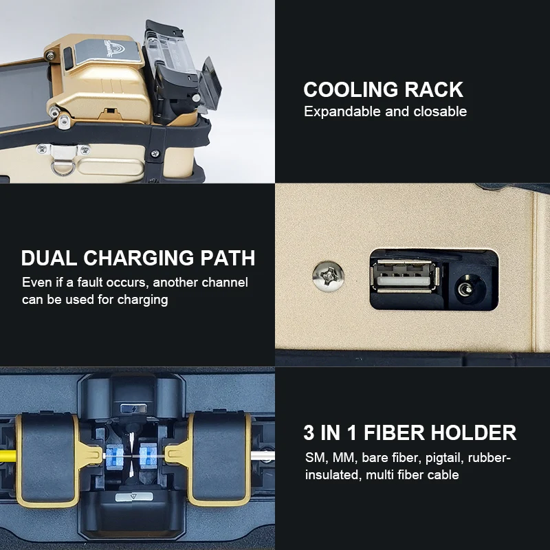 Signal Fire AI-8C Fiber Joint Machine FTTH Optical Fiber Cable fusion Splicer 5 Years Warranty Maintainence Free