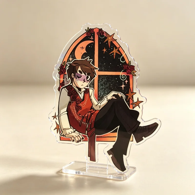 Ryan Ross Acrylic Standee,Panic! At The Disco Character Desktop Stand Figure, Rock Band Anime Acrylic Stand Desk Decor Gift
