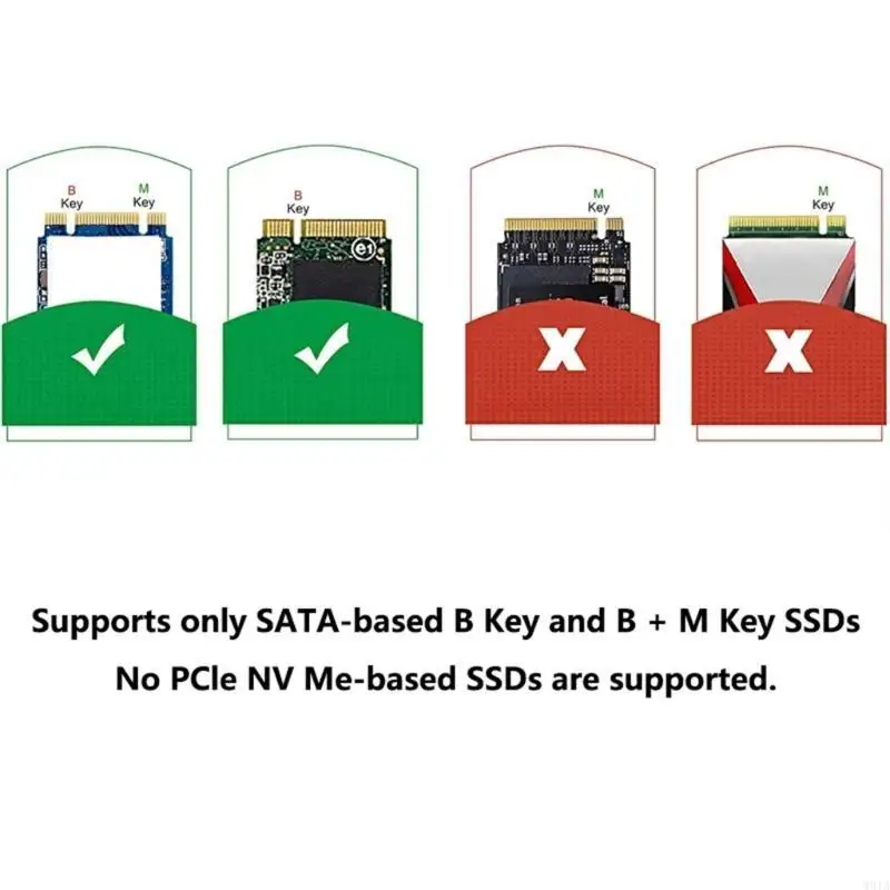 W91A M.2NGFF SSDS до USB3.0 Адаптер для быстрой передачи данных 5 Гбит / с и простого использования