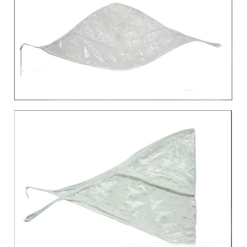 R1WE PVC Rain Hat for Rainy Weather Condous Outdoor Use Clear Hood