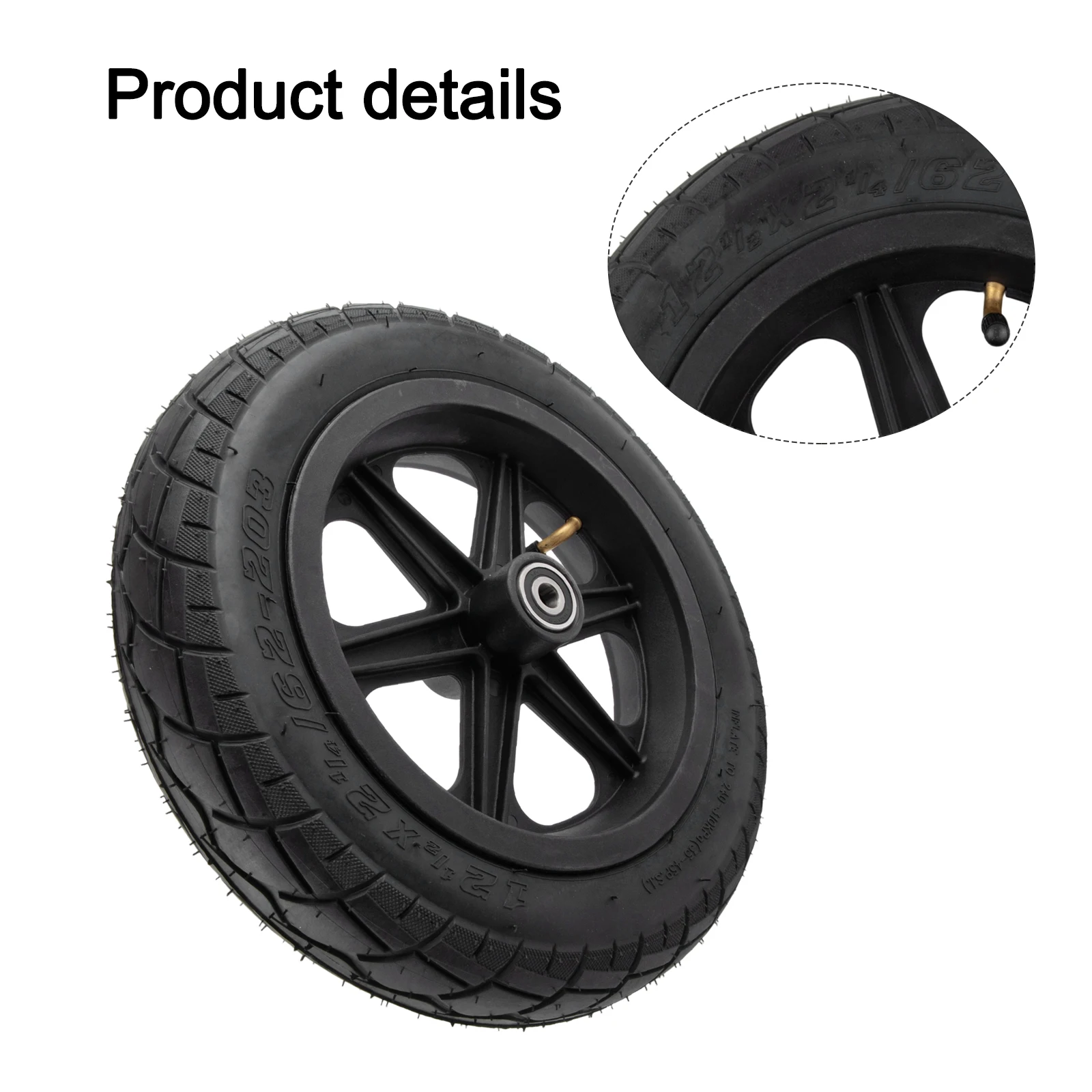 Bike Adventures 12 Inch 12 Inch Bike Tire for Easy Installation Bike Wheels 12x2 14 Tire Stable Performance User-Friendly Design