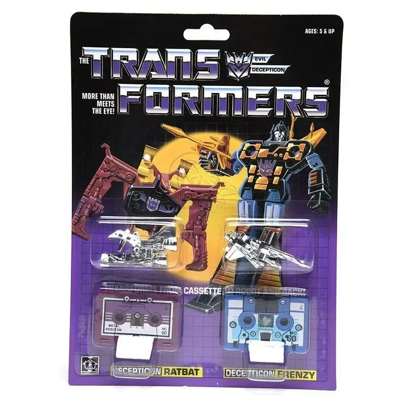 Em estoque transformadores brinquedos versão dos eua g1 84-86 ko ratbat e frenzy modelo robô coleção figura de ação brinquedo presente hobby