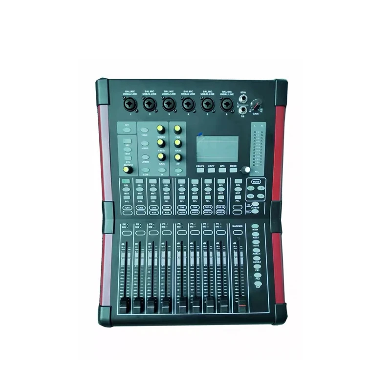 OEM Professional 12ch 16ch 20ch 24ch 32CH Digital Audio Mixer Console Controllability Professional Audio Video Lighting