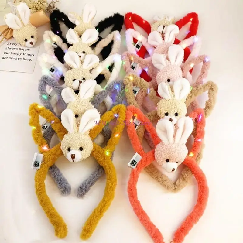 49ME مهرجان عقال سنة الأرنب القطيفة هيرباند فتاة النساء غطاء الرأس الملحقات