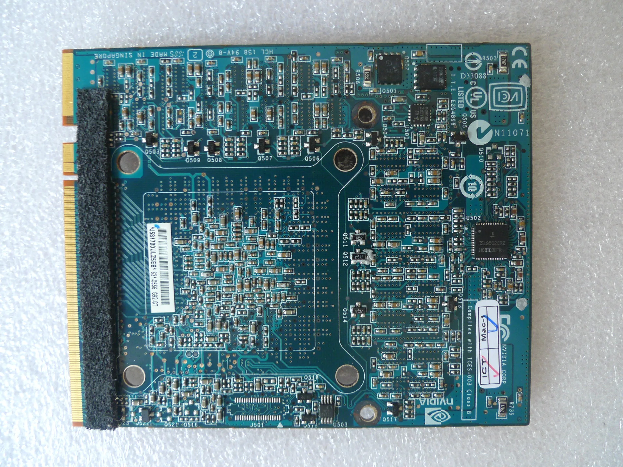 Imagem -03 - Placa de Vídeo Gráfica para Apple Imac 24 em Início de 2008 A1225 306 Ghz Nvidia Geforce 8800mgs 8800m gs Gddr3 512mb G92700-a2
