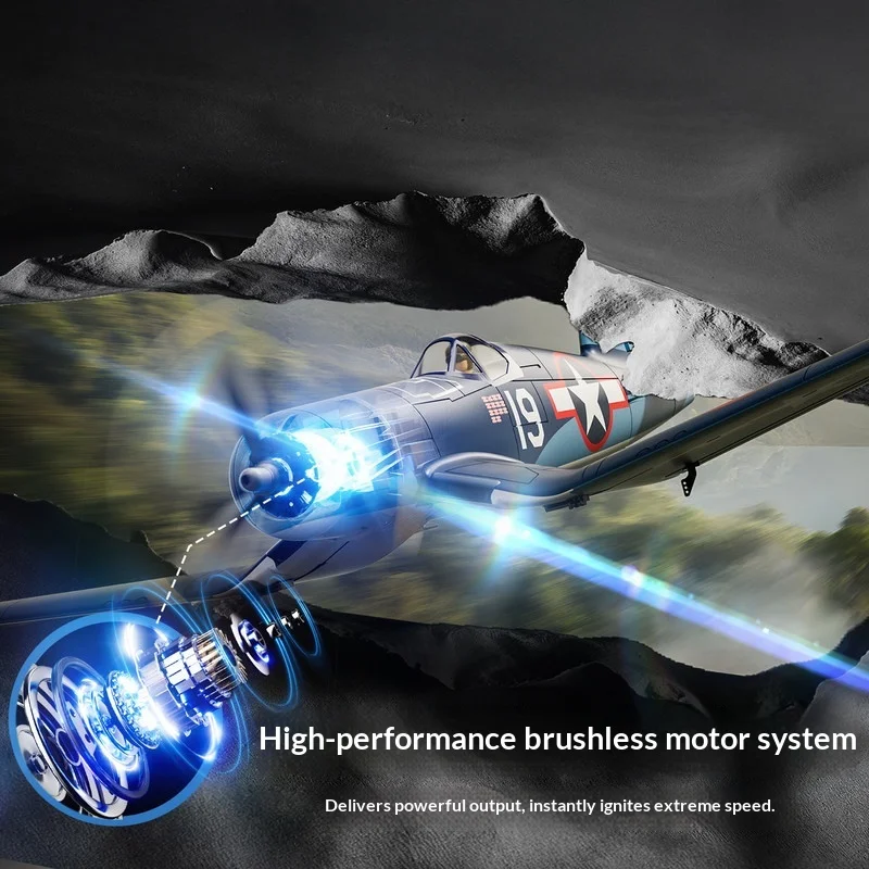 Volantex Rc Airplane F4u Wwii Fighter 4ch Brushless Motor Fixed Wing Simulation Rc Aircraft Model For Hobby Players