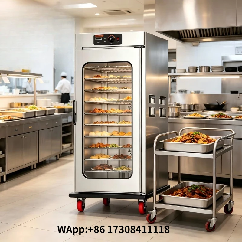 Commercial 11 Trays Industrial Stainless Steel Food Warmer Cart Hot Food Holding Cabinet Banquet Warming Holding Equipment