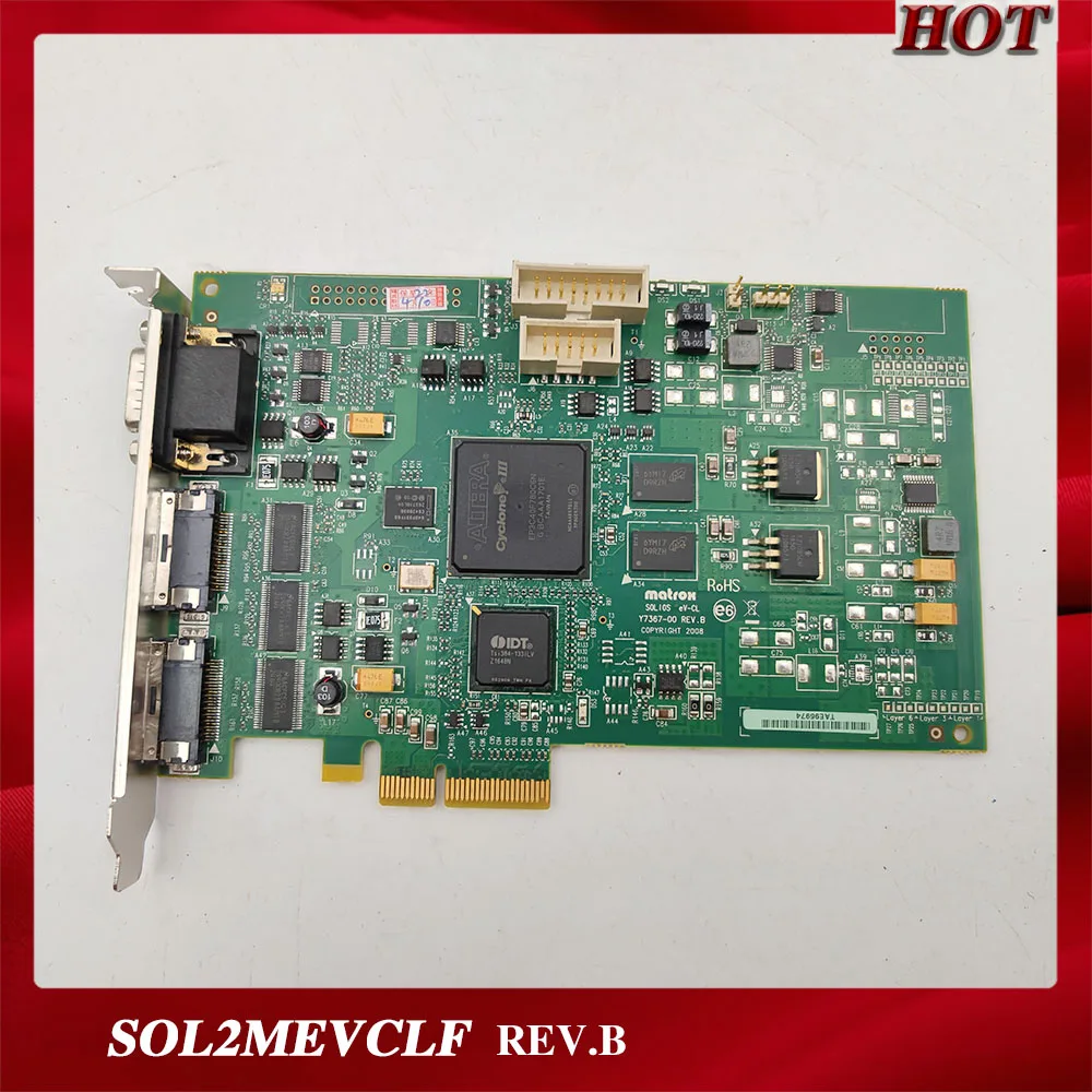 Frame Grabber For MATROX SOL2MEVCLF SOLIOS eV-CL Y7367-00 REV.B PCIe ×4