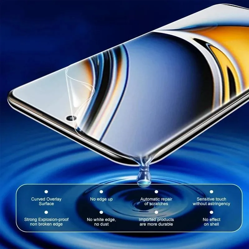 3/1 قطعة فيلم هيدروجيل لينة ل جديد ممن لهم Realme 14 13 12 11 10 برو زائد ملاحظة 60 50 GT 6T P3 P2 برو واقي للشاشة فيلم وليس الزجاج