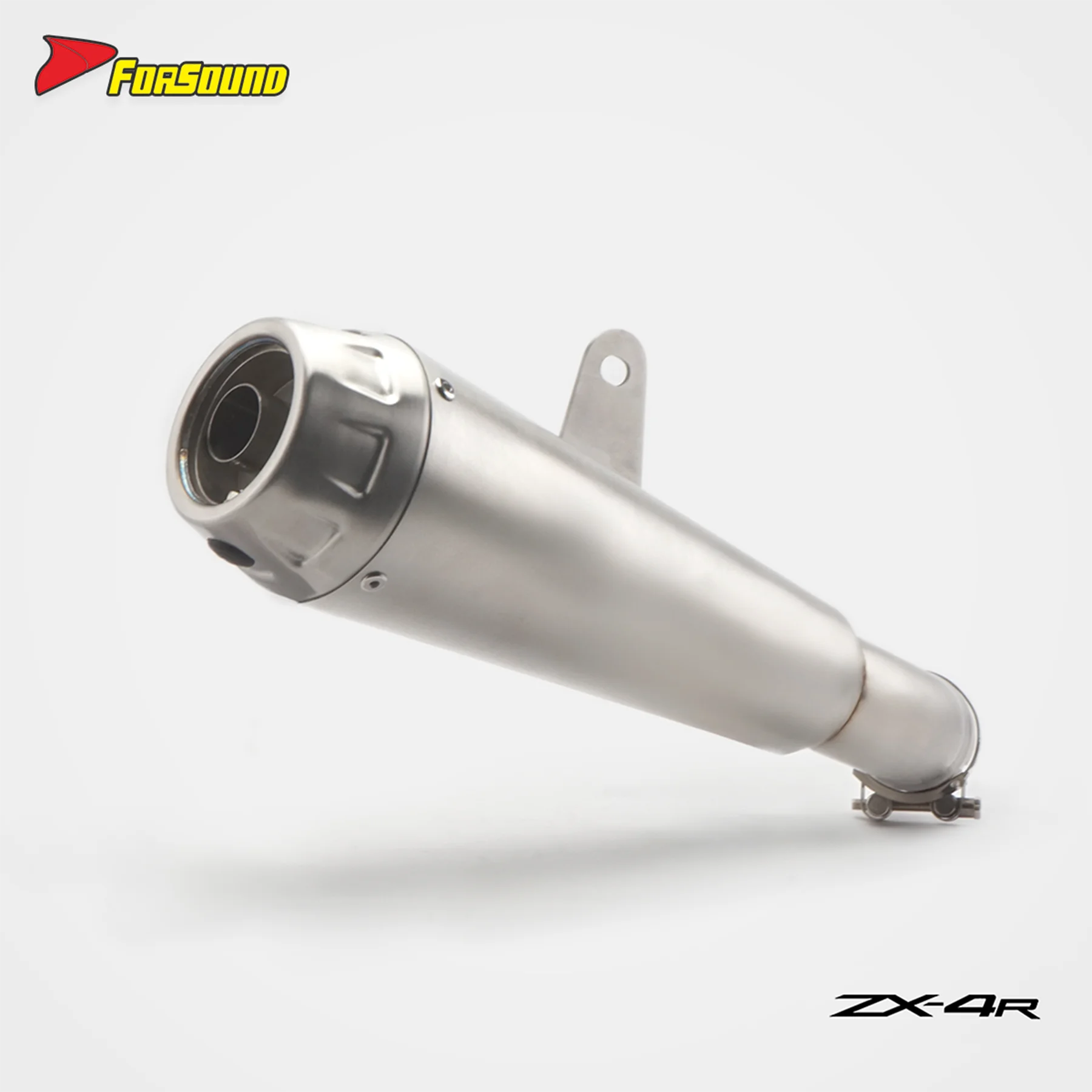 For Kawasaki ZX 4R 2023-2026 Motorcycle Exhaust System TI Stainless Steel Mid-Rear Slip-On Installation Clamp Fixed Perfect Fit