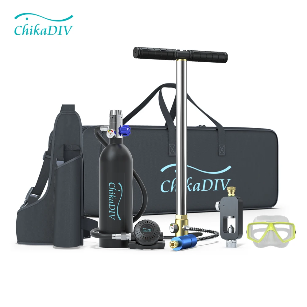 

Chikadiv C400 1L lung tank Equipment/Bottle/Cylinder Air Tank 15-20 Minutes Underwater Mini Scuba Oxygen Tank Diving Gear