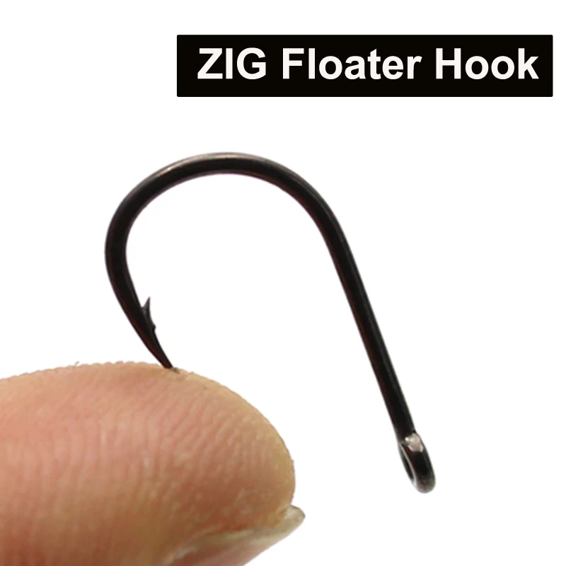 Zig Floater Hook PTFE Coated Carp Hook Size 2 4 6 8 Zig Foam Aligner Kit Carp Fishing Tackle Kit