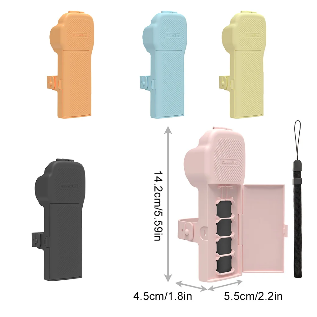 ل DJI Osmo Pocket 3 عدسة واقي للشاشة حافظة واقية ملونة مع صندوق تخزين مرشح لملحقات DJI Osmo Pocket 3