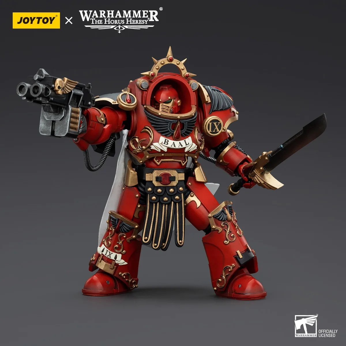 【Accessories】JOYTOY Warhammer 1/18 Action Figure Blood Angels Legion Praetor in Tartaros Terminator Armour Model Toy 3.75inch