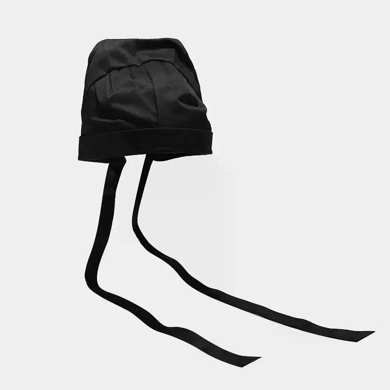 Ancient Hanfu Hat Chinese Traditional Song Dynasty Scholar Teacher Men Black Hat Headdress Vintage Confucian Towel Cosplay Hat