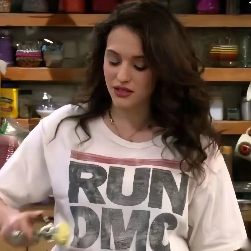 Max 2 Broke Girls Summer Women and Men's Funny Casual Round Neck T-shirt 3D Printed New Fast Drying Short Sleeved Clothes Top