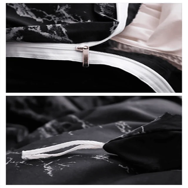 3pcs Duvet Cover Set with Pillow Case Double Comforter Bedding Set Quilt Cover Queen/King Couple or Single Bed 6
