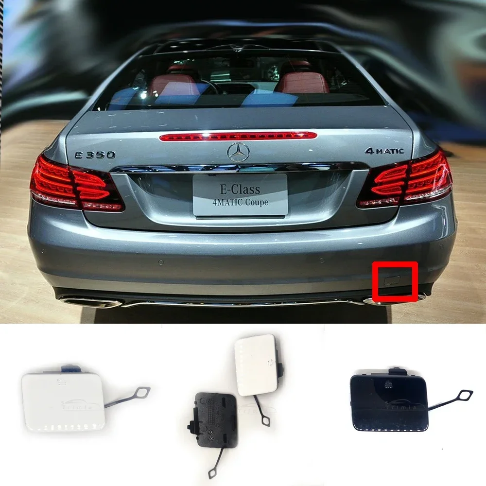 Rear Tow Cover Fit 13-16 Mercedes E W207 Coupe C207 Convertible A207 for E200 E220 E250 E300 E350 E400 E450 E500 Hook Eye Cap