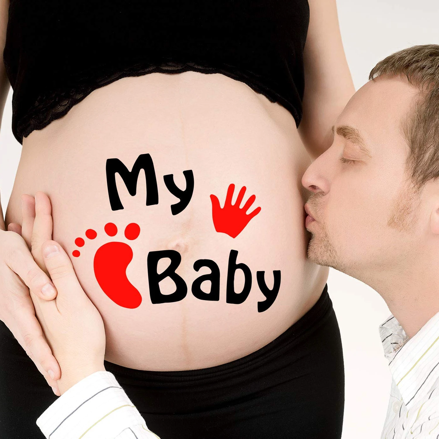 10Pcs Pregnancy Belly Stickers, Maternity Fun Expression Decals, Novelty Pregnant Woman Photo Props, Memorable Keepsakes