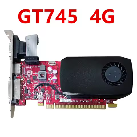 For DELL NVIDIA GeForce GTX745 GTX 745 4G GDDR3 TC2P0 4096MB 128-bit 28nm PCIe 3.0x16 1502mhz GTX745 2G graphics card