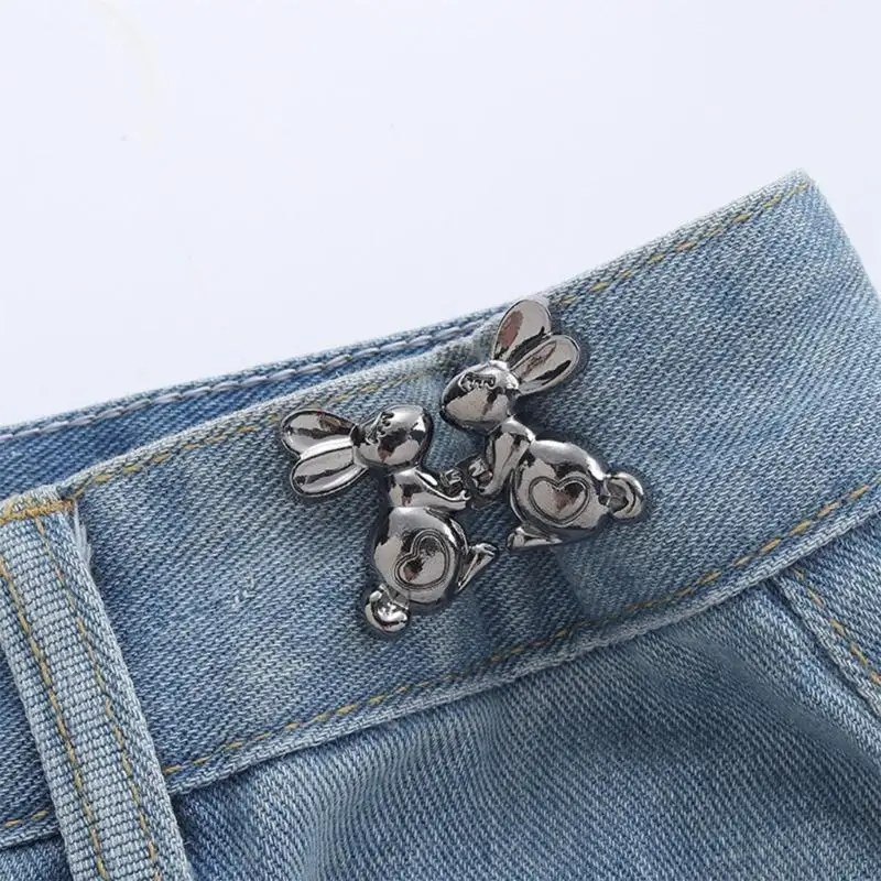 39bd 1pair serrer taille du bouton taille détachable bouton jeans couture