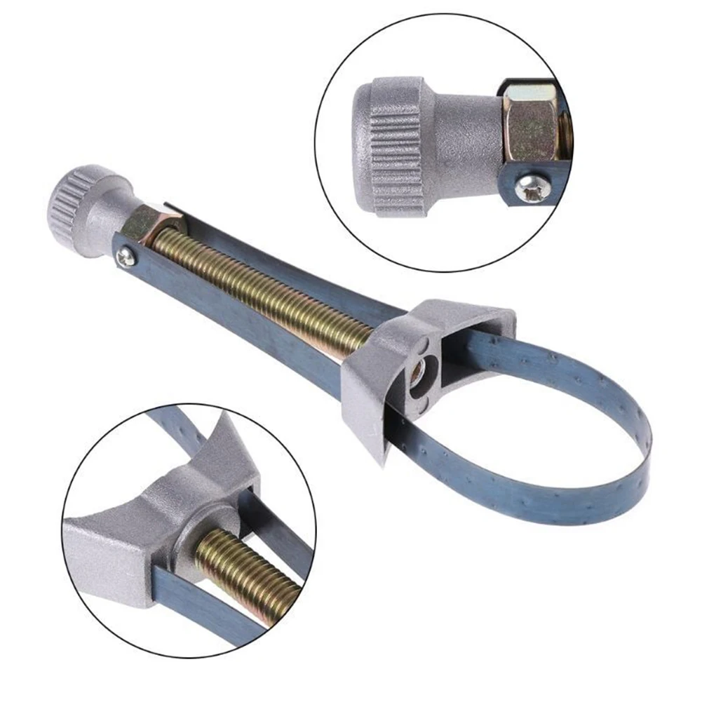 Hand Tools Car Oil Filter Removal Tool Adjustable 60mm To120mm Diameter Steel Strap Wrench Automobile Repair Tool