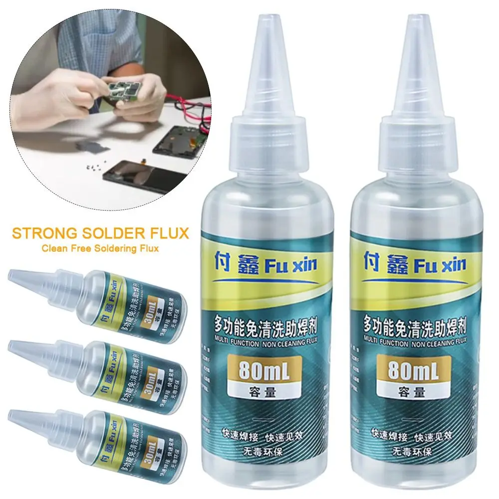 30ml 80ml Stainless Steel Flux Battery Electrode Soldering Quick Repair Strong Solder Flux Soldering Flux Liquid