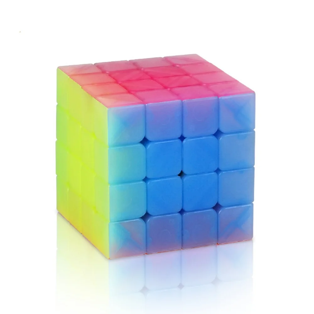 Qiyi-Professional Speed Magic Cube Puzzles, Brinquedos Educativos, Jelly Color, 2x2x2x3x3 4x4 5x5 Pyramid