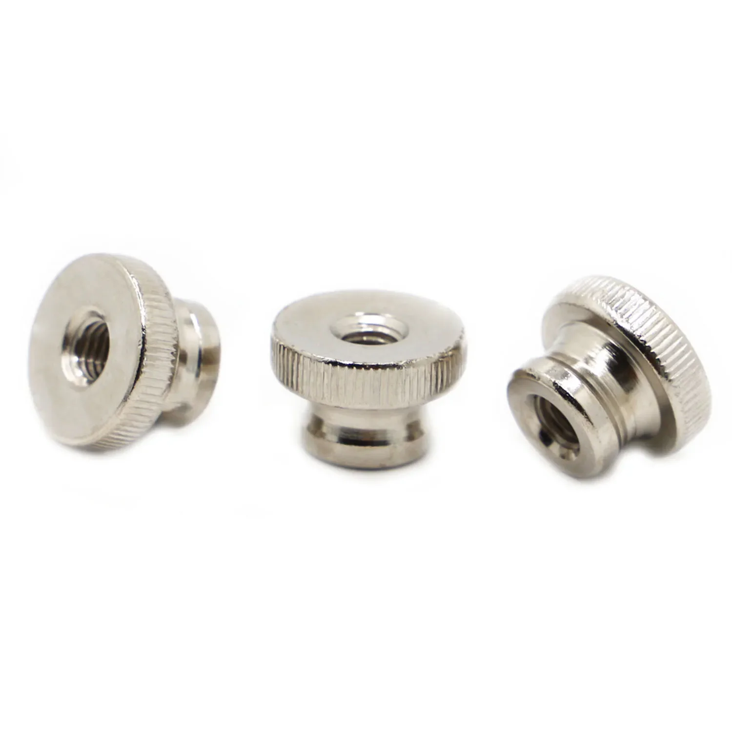 Nickel Plated Hand Nut GB806 High Head Knurled Thumb Through Hole Blind Hole Nut Advertising Decorative Nail M3 M4 M5 M6 M8 M10