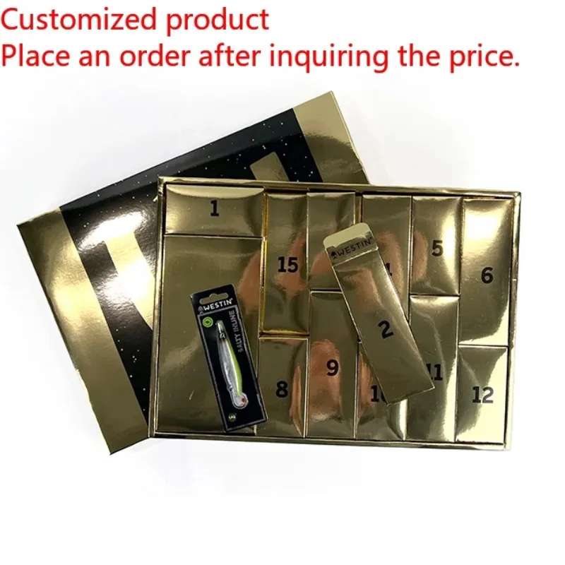 

2025.Custom Logo Mystery Tackle Box 24 Days Fishmas Advent Calendar Fishing Advent Calendar
