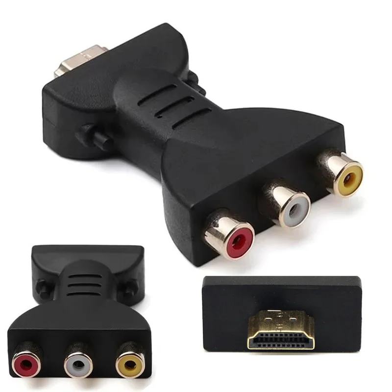 Full HD 1080P RCA AV To HDMI-compatible Portable Composite Adapter Converter Audio Cable HDTV TO AV With USB Cable For HD TV BOX