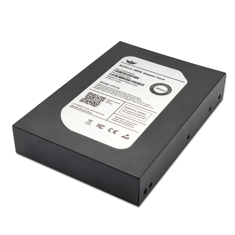 Imagem -03 - Sata Ssd Cartão Adaptador com Enclosure Soquete Case M.2 Port b Mais m Chave 3.5 Sata 3.0 6gb Jbod Caixa de Metal