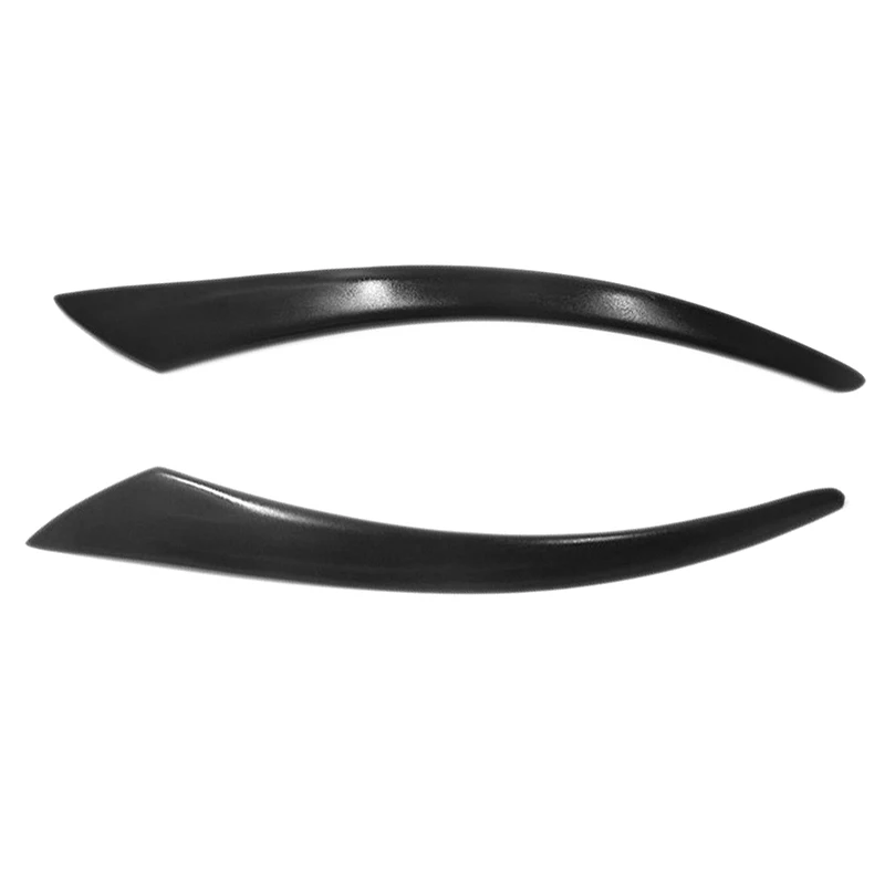 Black Car Headlight Eyebrow Cover Trim Head Light Lamp Eyebrows Decoration for Volvo S40 V50 2004-2012