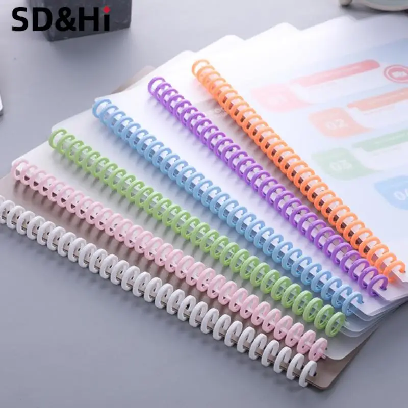 Loose-Leaf Paper Book Album Binder, A4 Notebook Binding Clips, Círculos Anel, 30 Buracos, Binder, Scrapbook, 10pcs