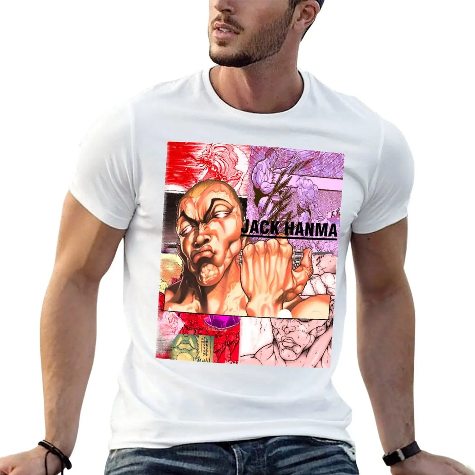 

Jack Hanma (Baki Grappler) T-Shirt man t shirt luxury t shirts designer T-Shirt