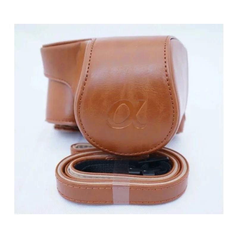 カメラバッグ PU デジタルカメラビデオケース A6300 A6000 アクセサリーソニー A6300 A6000 @