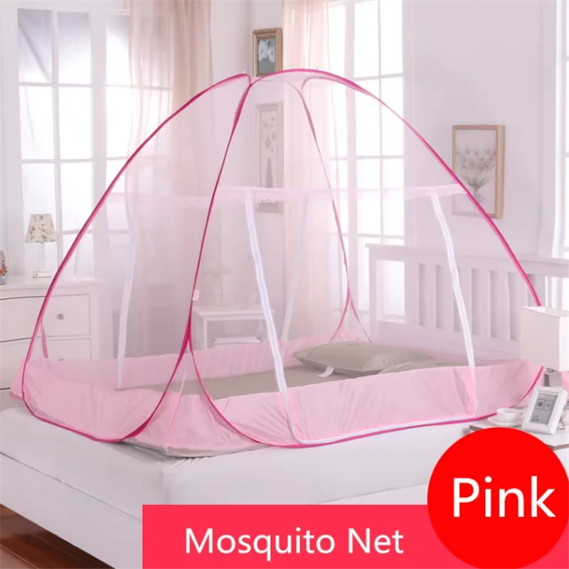 Simple Style Home Single Person Mosquito Net No Installation Foldable Yurt Mosquito Net High-quality Bedroom Mosquito Net