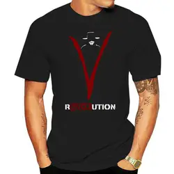 Camiseta con estampado de letras para hombre, camisa con estampado Anonymous V para Vendetta Revolution, tallas Neu s-3xl, novedad de 2022