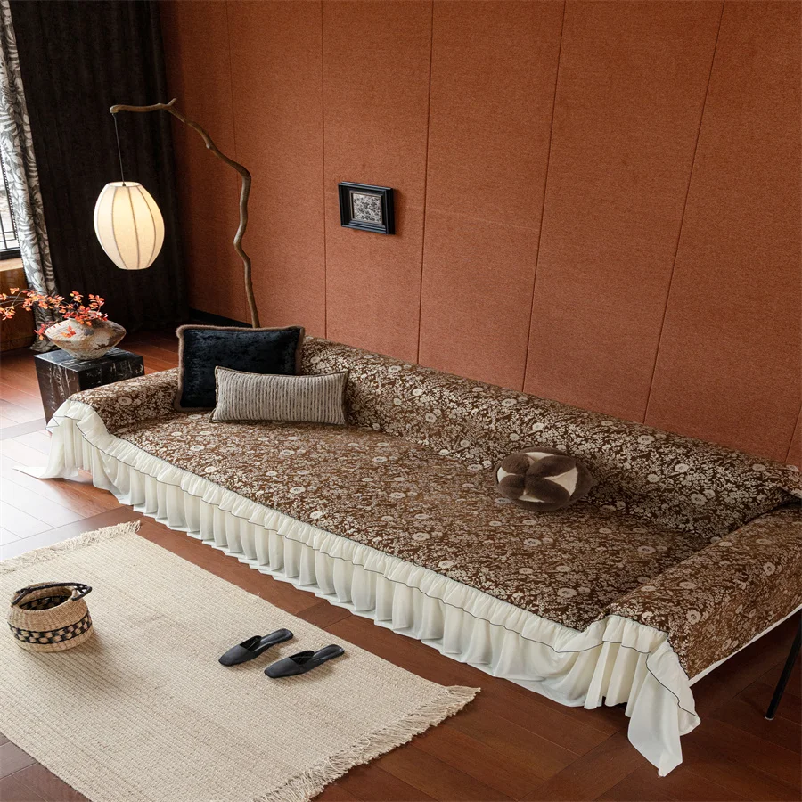 Four Seasons Universal 2025 New Style Sofa Cover Light Luxury Advanced Feeling Blanket One Whole Full Cover Sofa Towel