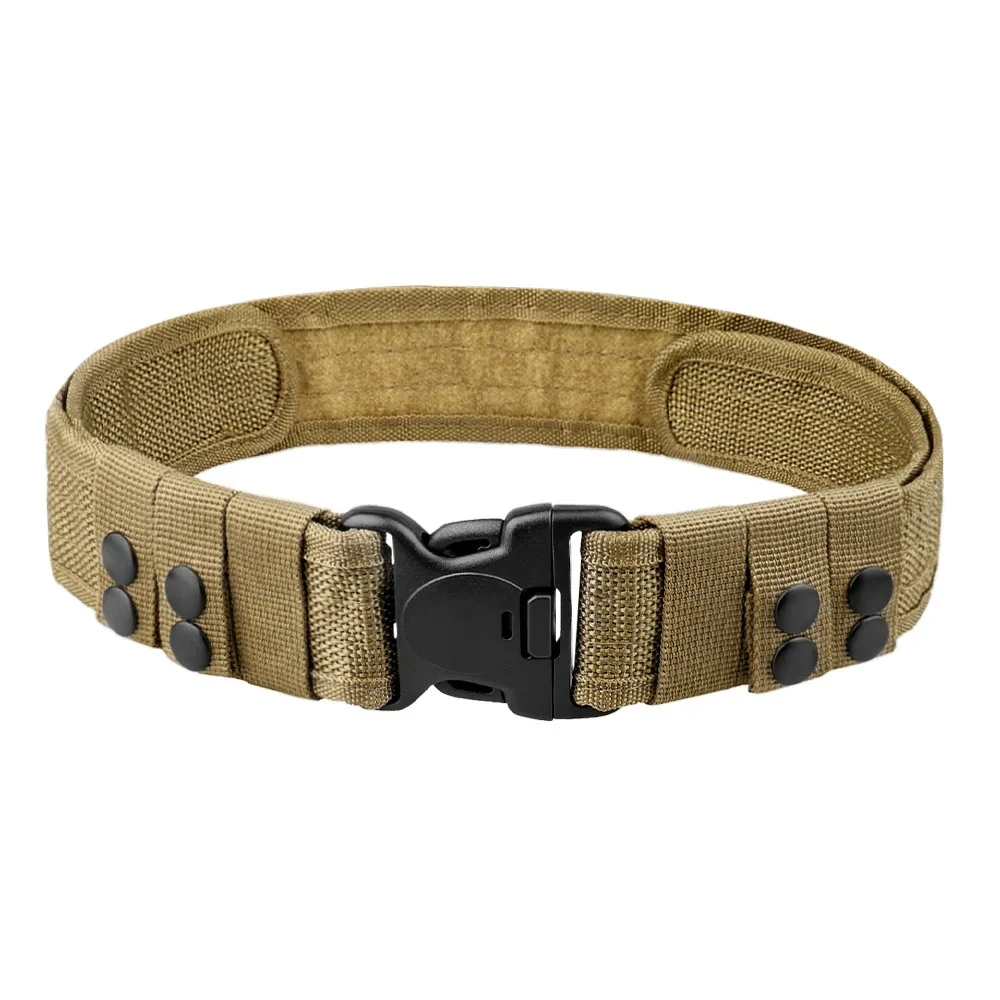 1szt Męski pasek Outdoor Tactical Belt Oxford Cloth Belt Mountaineering Belt Nylon Wide Waist Belt Work Belt Neutral Belts 2024New