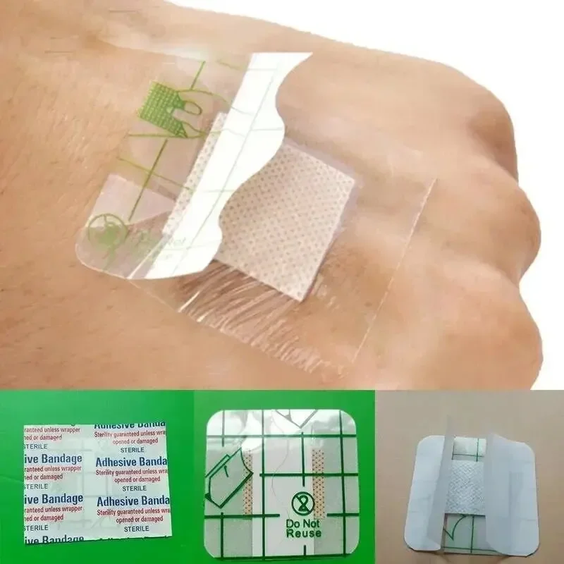 

50Pcs S/M Square Bandage for Children, Waterproof Medical Wound Patch, First Aid for Cuts and Abrasions