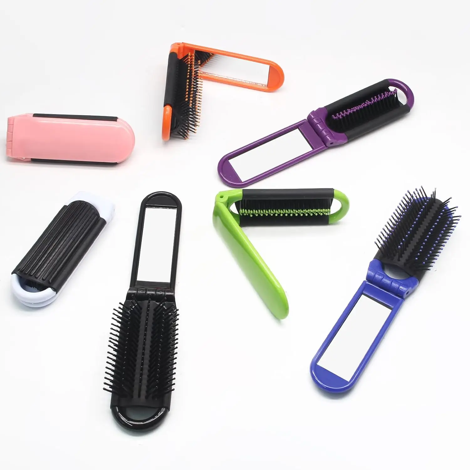 1pc dobrável pente de cabelo portátil desembaraçar escova de cabelo anti estática cabeça massageador pentes de viagem acessórios de estilo de cabelo ferramentas