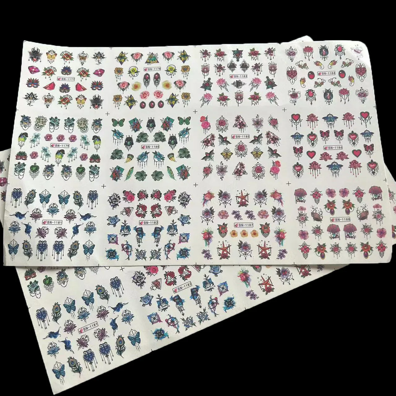 2 Stuks Nagellak Sticker Nail Art Stickers Wraps