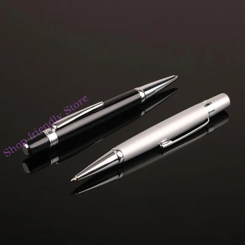 

594A роскошные мини -металлические шарики ручка ролика 1,0 мм черные чернила бизнеса писательская школа канцелярские товары