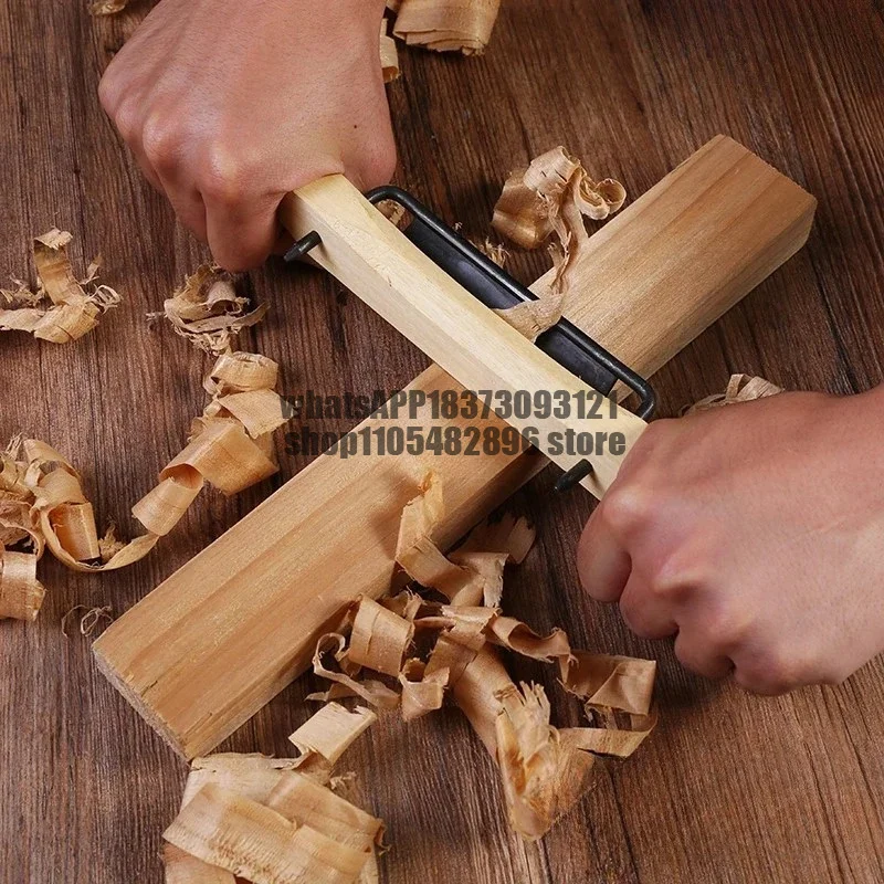Old Style Bird Planer Carpenter Trimming Edges Manual Planing Hand Tools Yellow Sandalwood Handle Carpentry Whittling Plane Tool