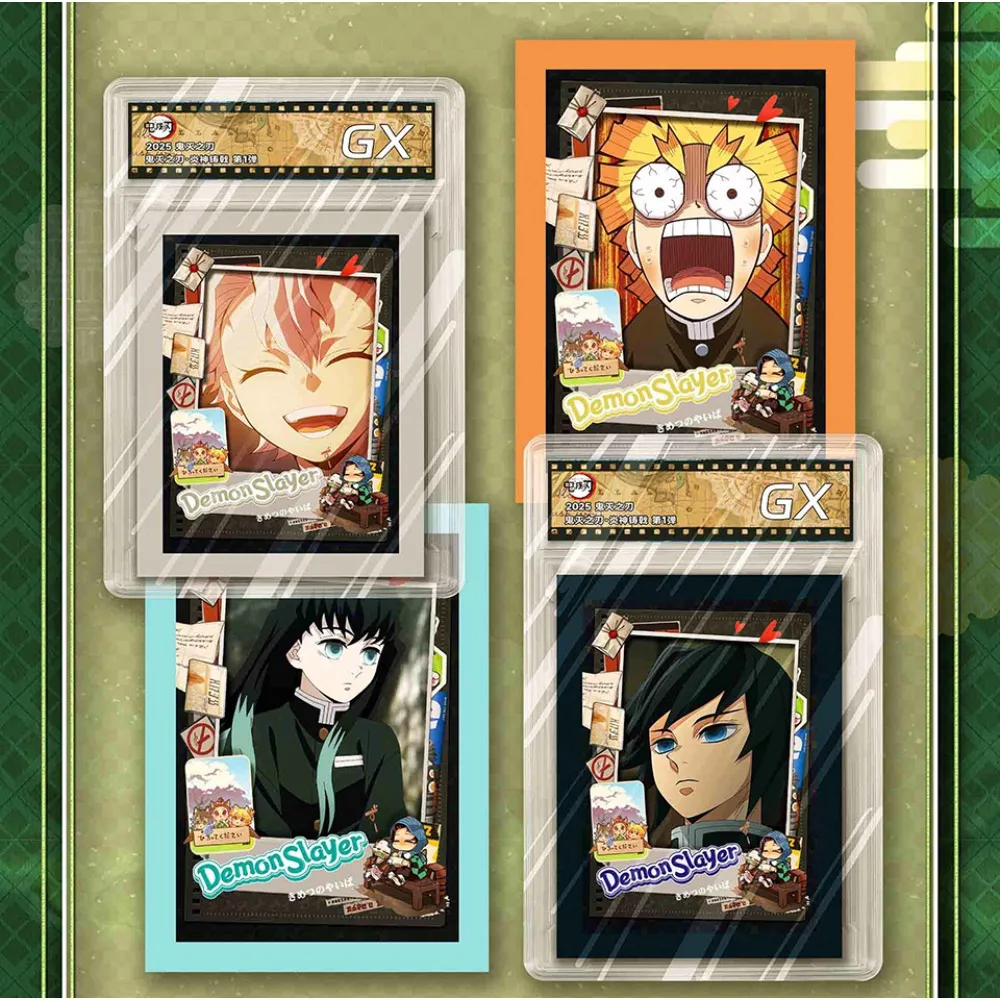 بطاقة مجموعة قاتل الشياطين للمغامرة اليابانية أنيمي الطرفية الدافئة CP موضوع بطاقة شخصية إبداعية ألعاب طاولة عائلية من الطوب #5