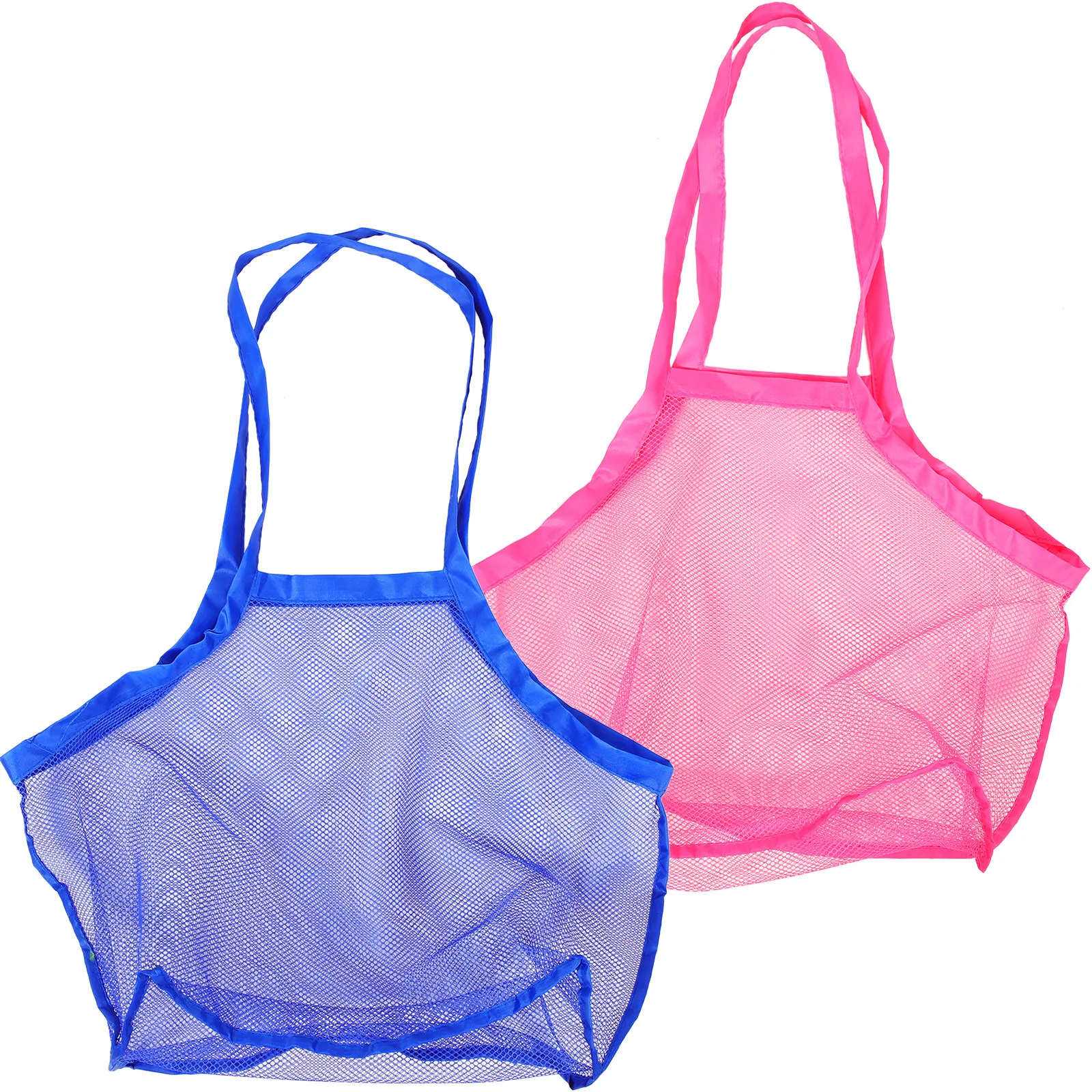 2Pcs Kids Beach Mesh Bags Seashell Collection Storage Bags Breathable for Outdoor Activities Swimming Boating Camping Travel