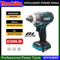 Makita TW004G 630N.m Brushless Screwdriver Machine Cordless Electric Screwdriver Rechargable Drill Driver 18V Battery